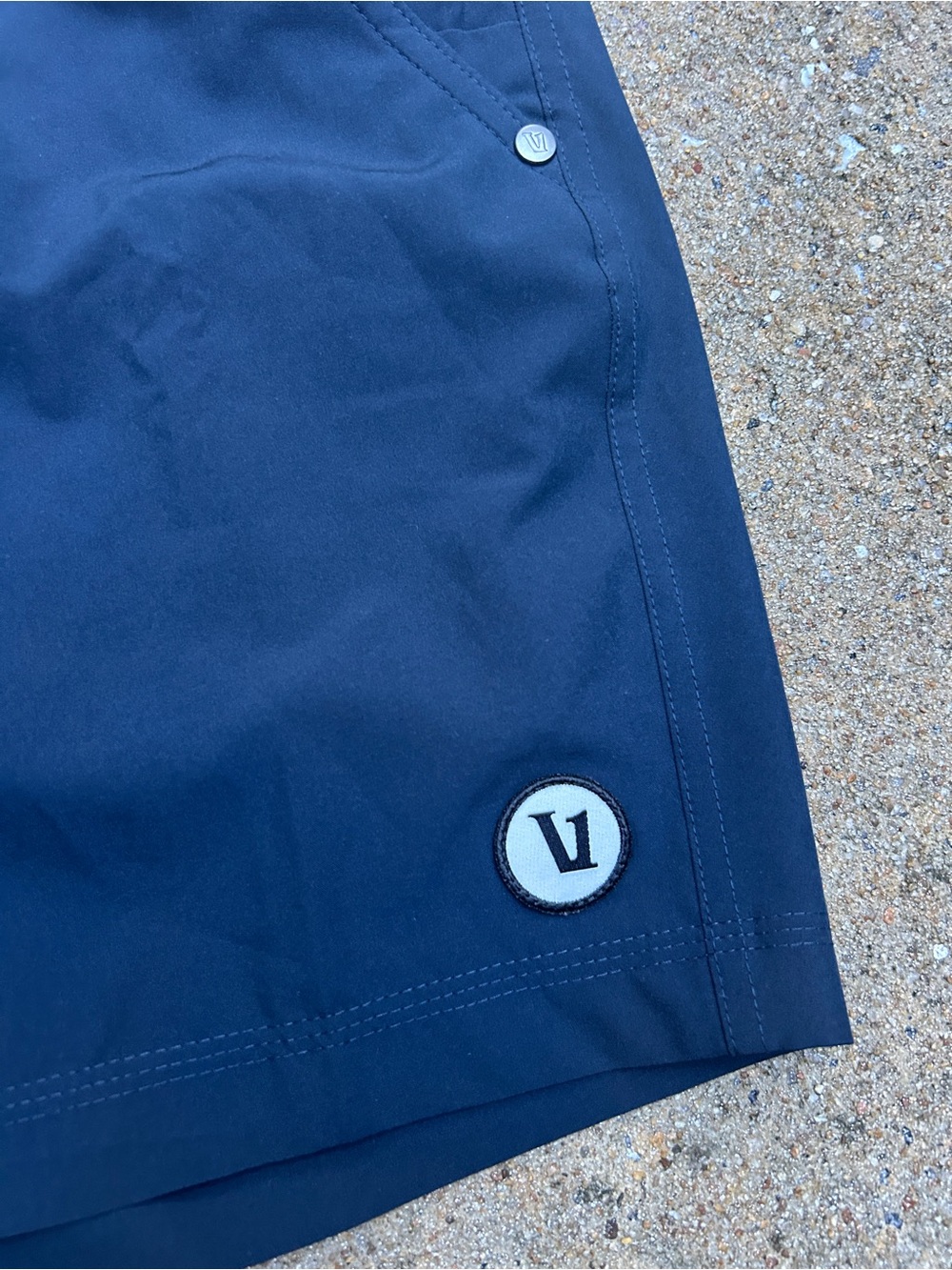 Vuori Men’s Navy Performance Shorts | Drawstring Elastic Waist Size XL - Picture 2 of 9